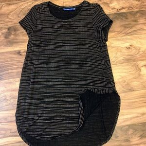 Apt 9 Black Gold Striped Tunic